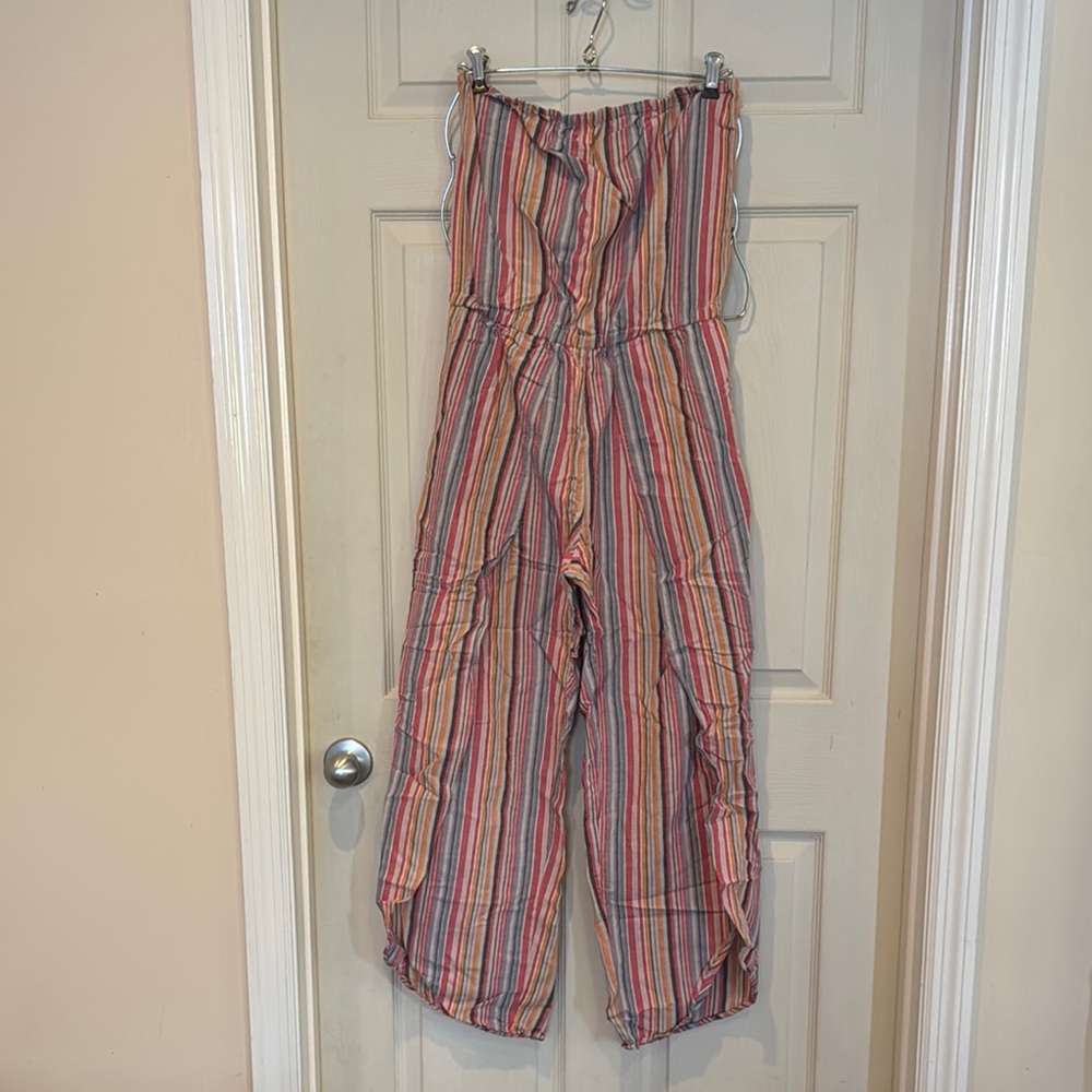 Striped Jumpsuit in Pink and Blue